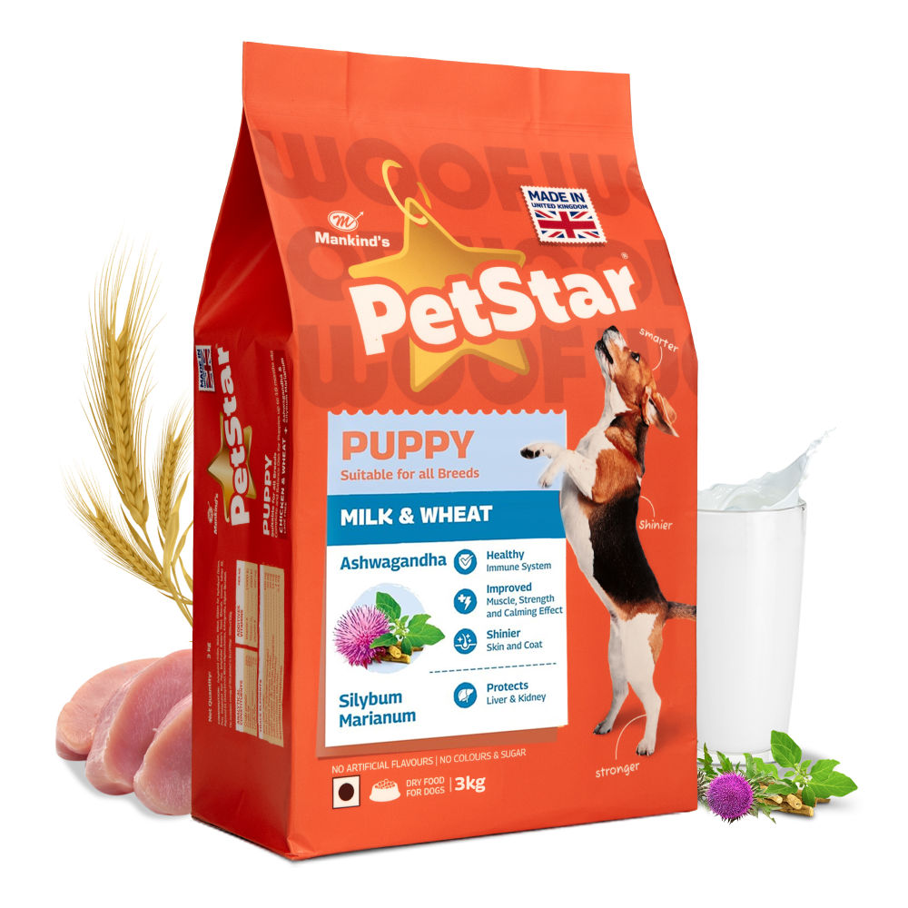 Mankind Petstar Milk and Wheat Puppy Dog Dry Food