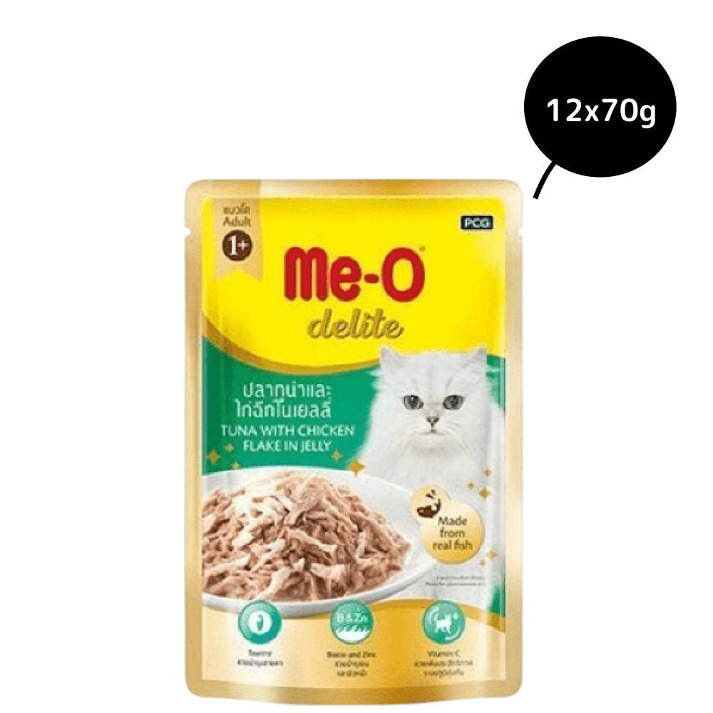 Me O Delite Tuna with Chicken Flake in Jelly Cat Wet Food