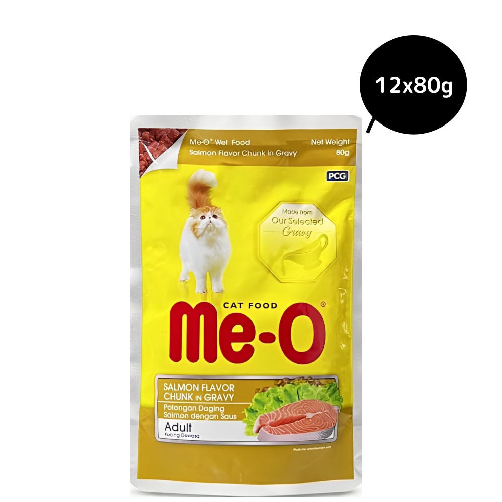 Me O Salmon Flavour Chunk in Gravy Adult Cat Wet Food — image 6