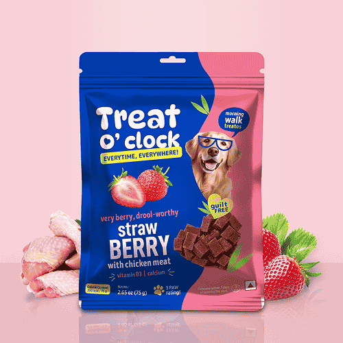 Natural Remedies Treat Oclock Strawberry With Chicken Meat Treats For Dogs