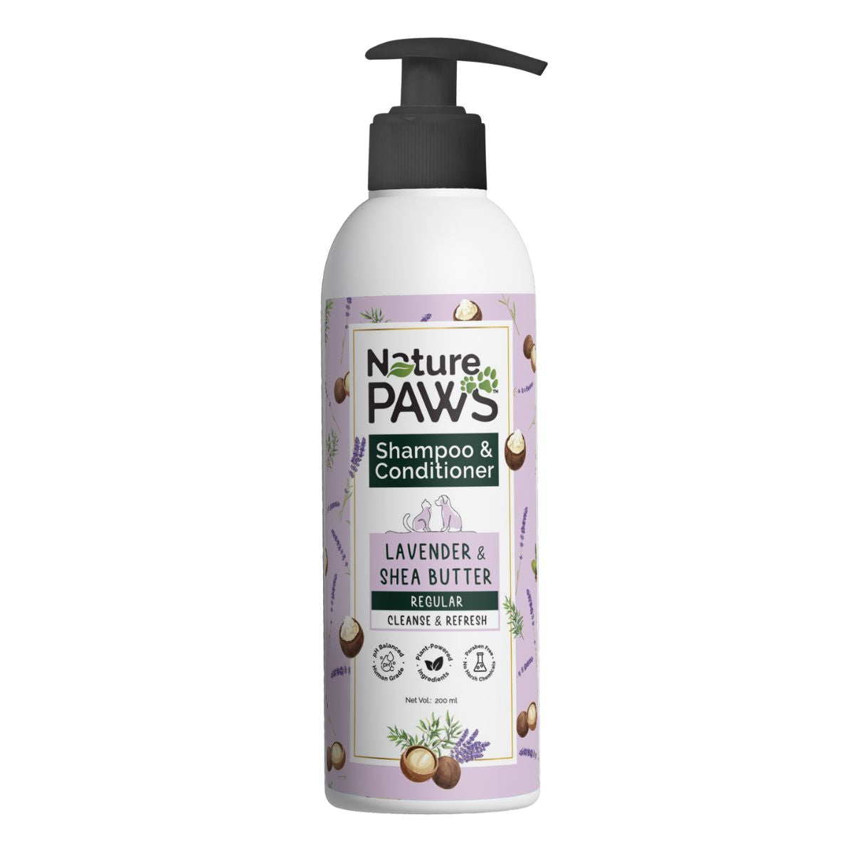 Naturepaws Protect Range Lavender Shea Butter Shampoo Conditioner For Cats Dogs Copy