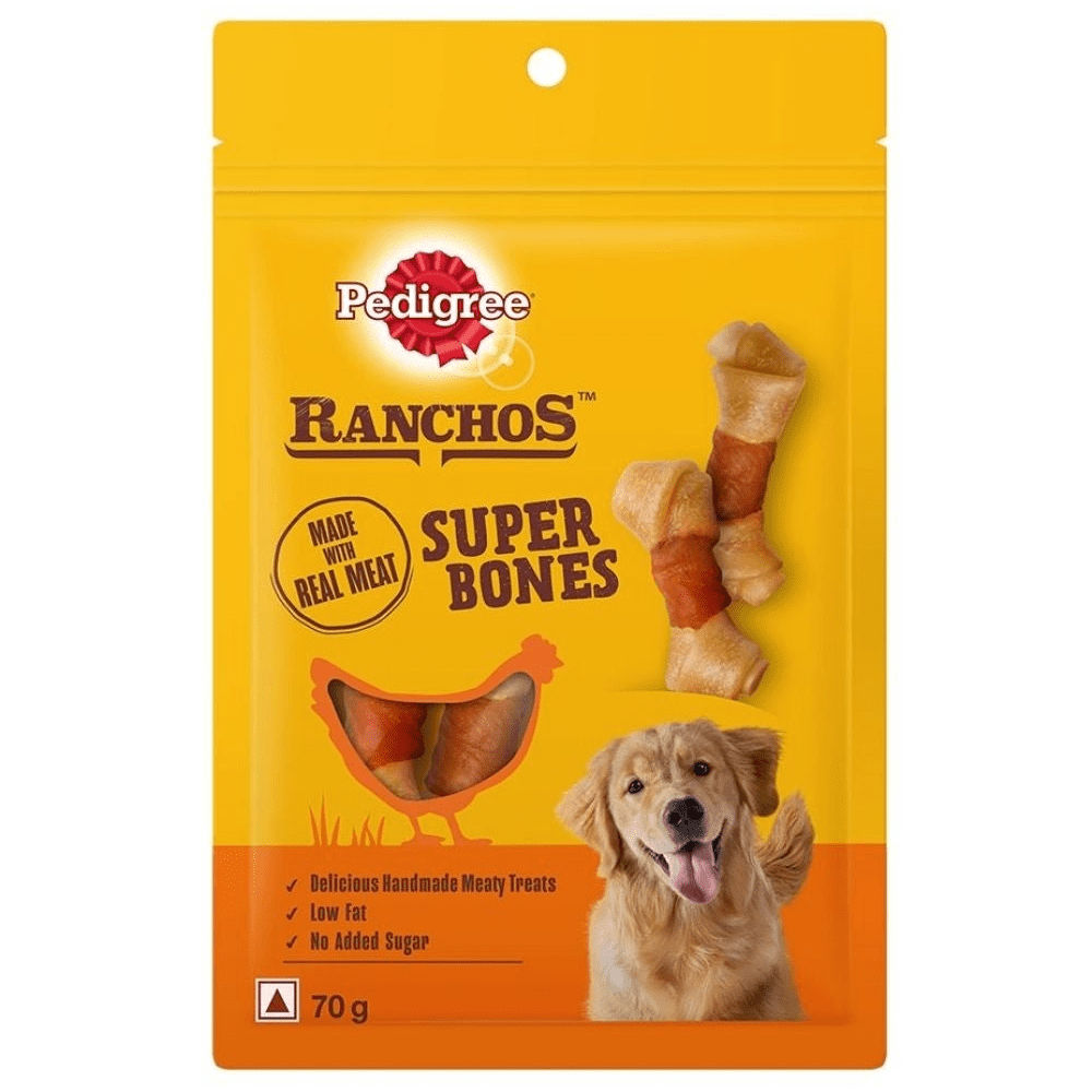 Pedigree Ranchos Super Bones Chicken Milk Dog Treats