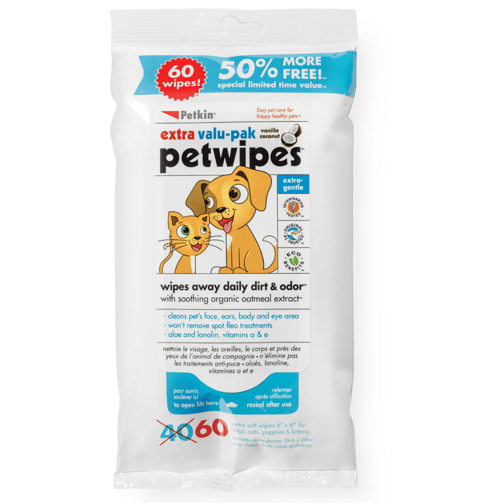 Petkin Petwipes For Pets