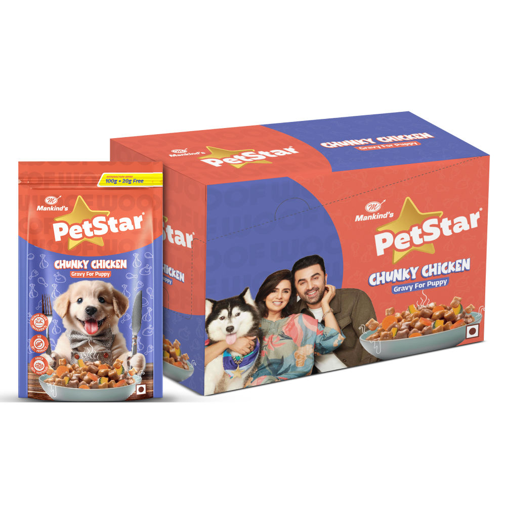 Mankind Petstar Chunky Chicken Gravy For Puppy
