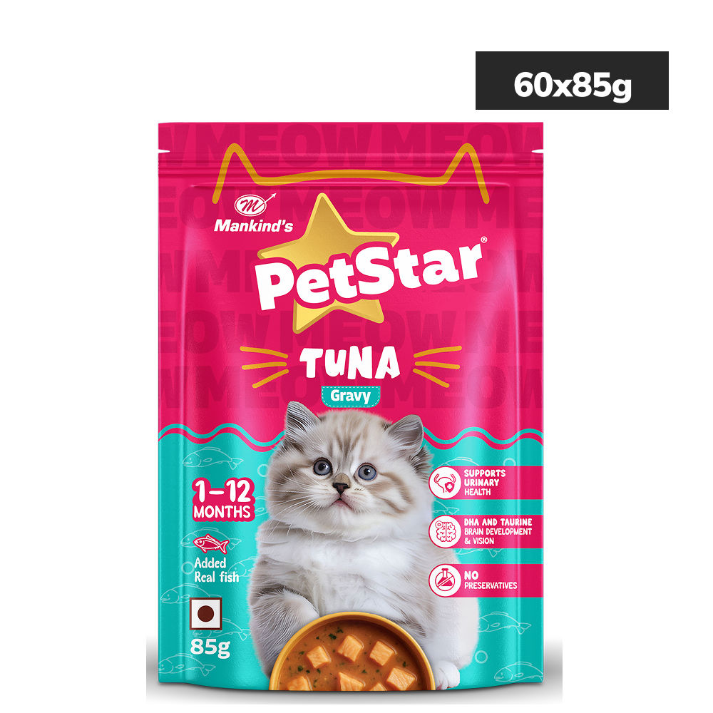 Mankind Petstar Tuna Gravy Kitten Cat Wet Food