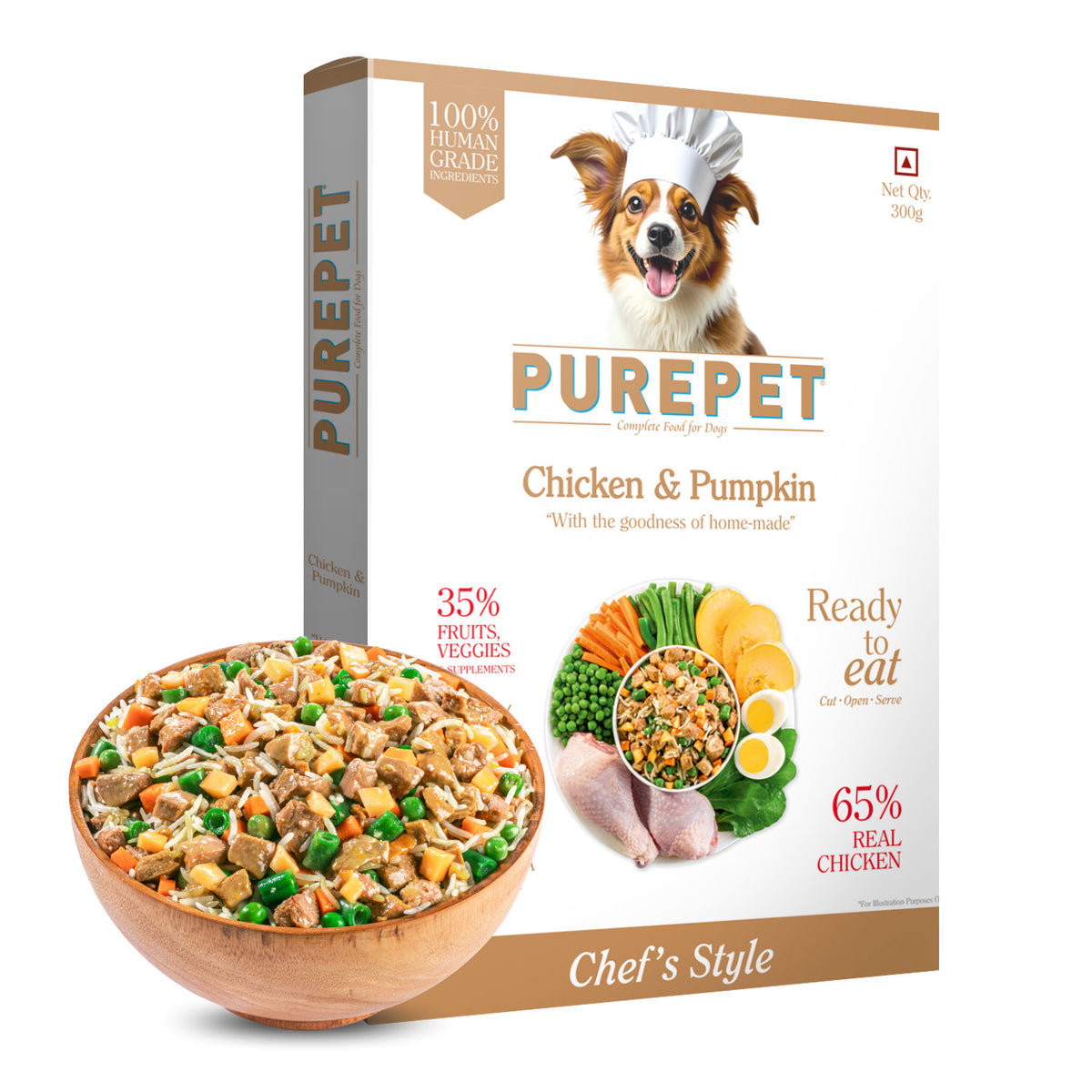 Purepet Chicken And Pumpkin Biryani Fresh Food Dogs