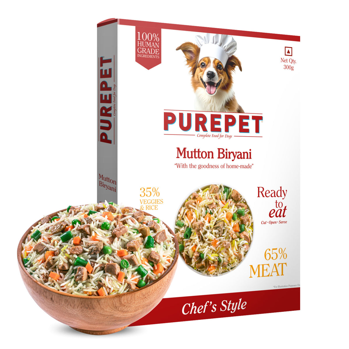 Purepet Chicken Biryani Fresh Food For Dogs Copy