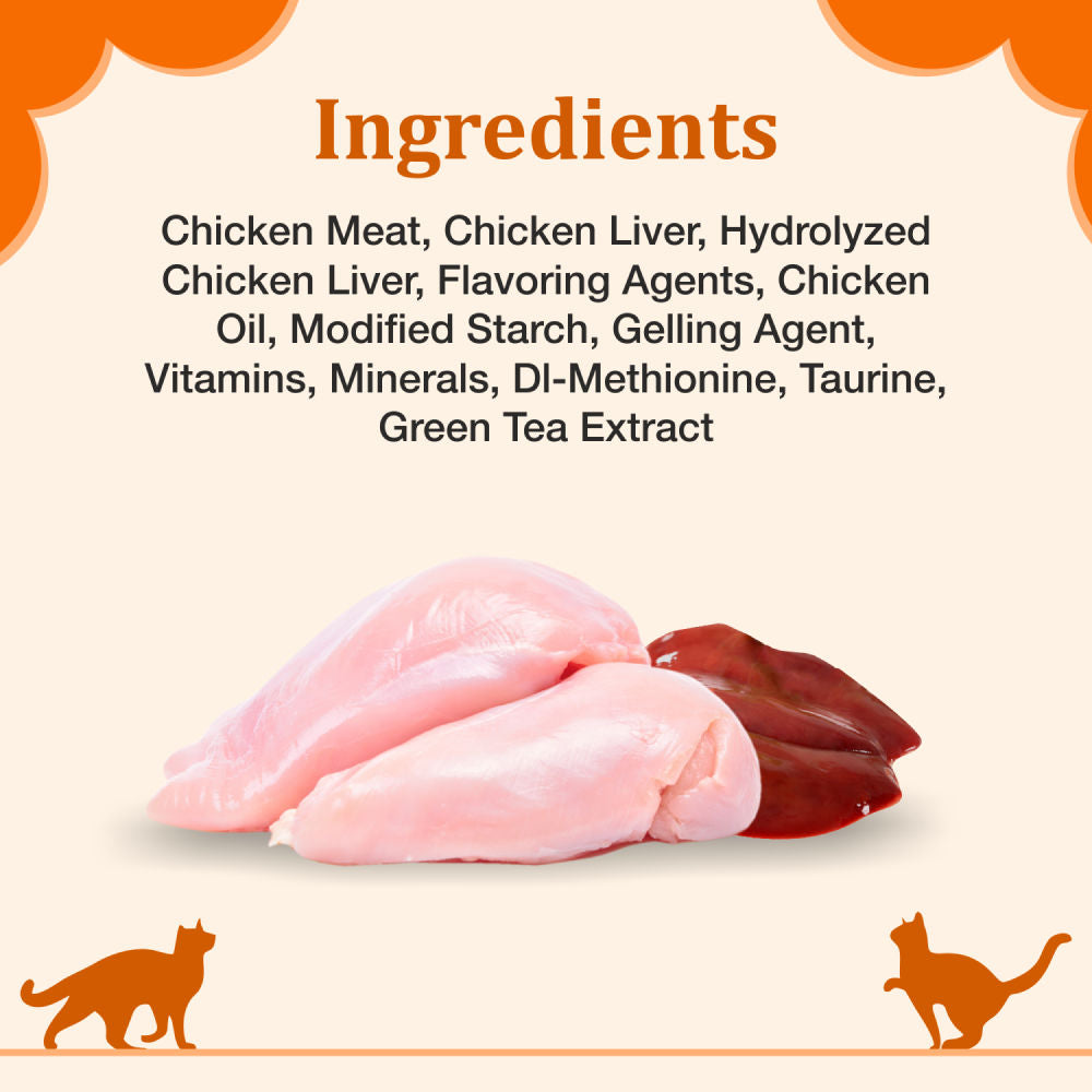 Purepet Real Chicken Lickable Creamy Treats for Cats — in use