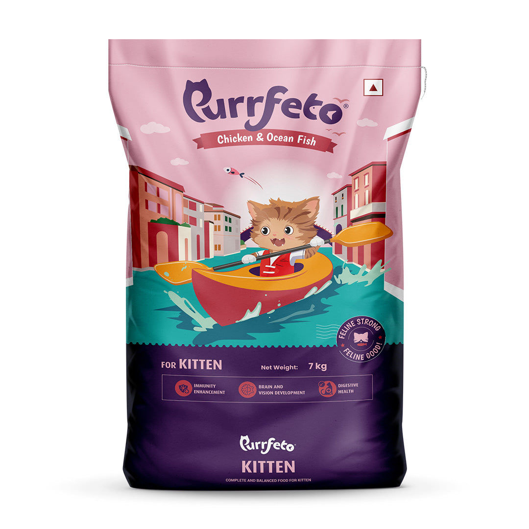 Purrfeto Chicken And Ocean Fish Kitten Cat Dry Food