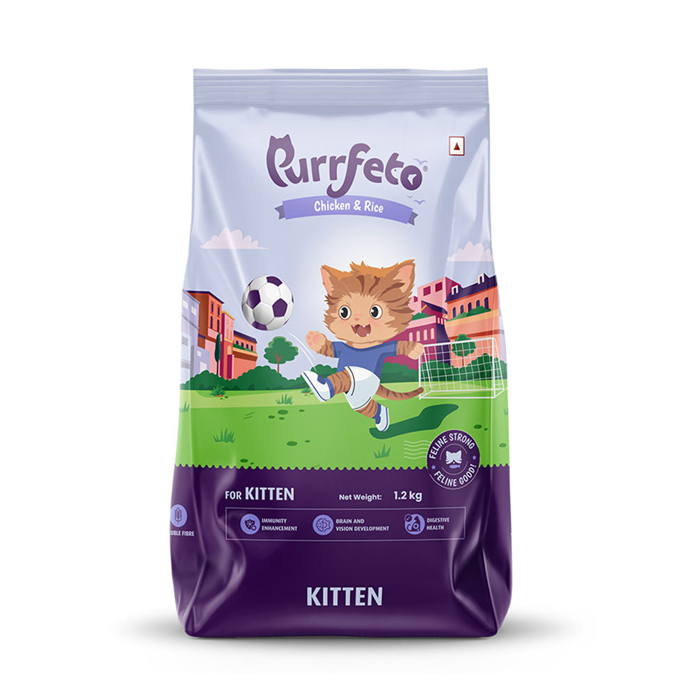 Purrfeto Chicken And Rice Kitten Cat Dry