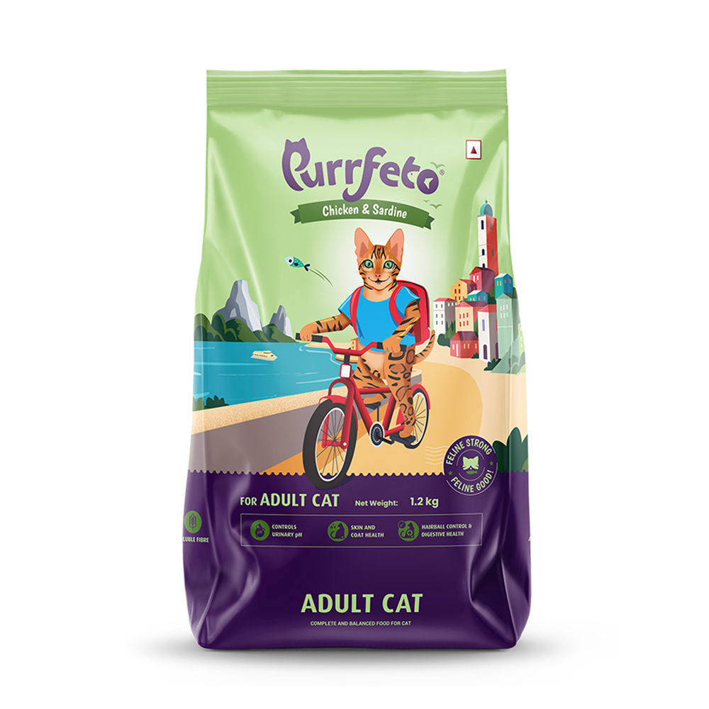 Purrfeto Chicken And Sardine Adult Cat Dry Food