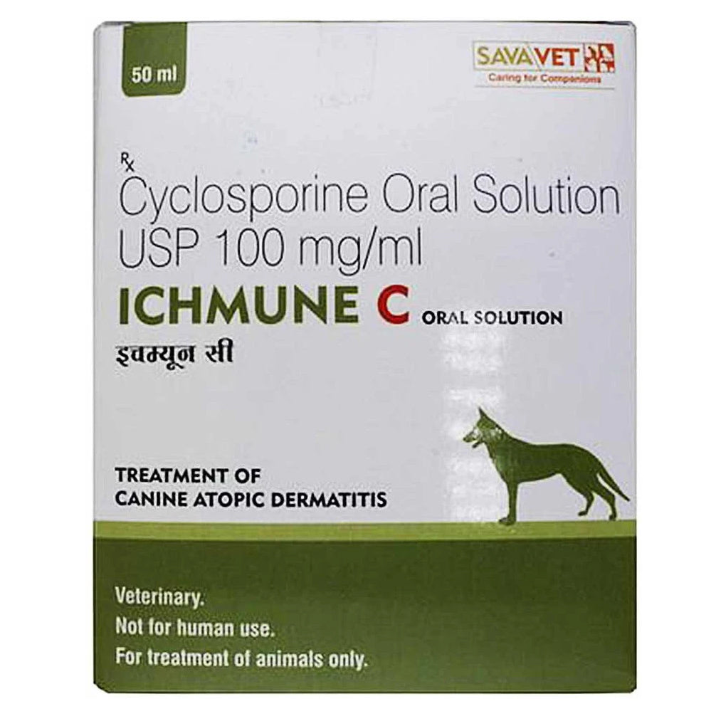 Savavet Ichmune C (Cyclosporine) Oral Solution for Dogs & Cats — in use