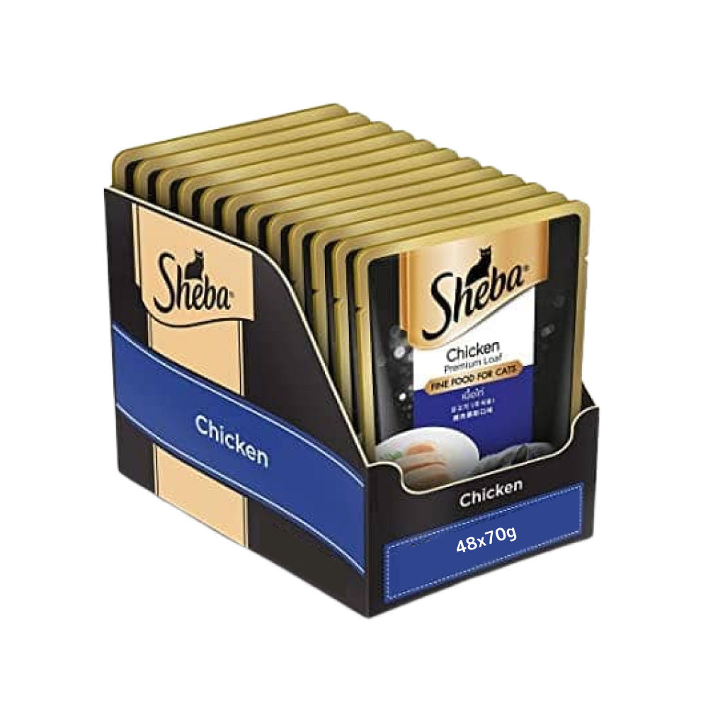 Sheba Chicken Loaf Rich Premium Adult Fine Cat Wet Food Bgb