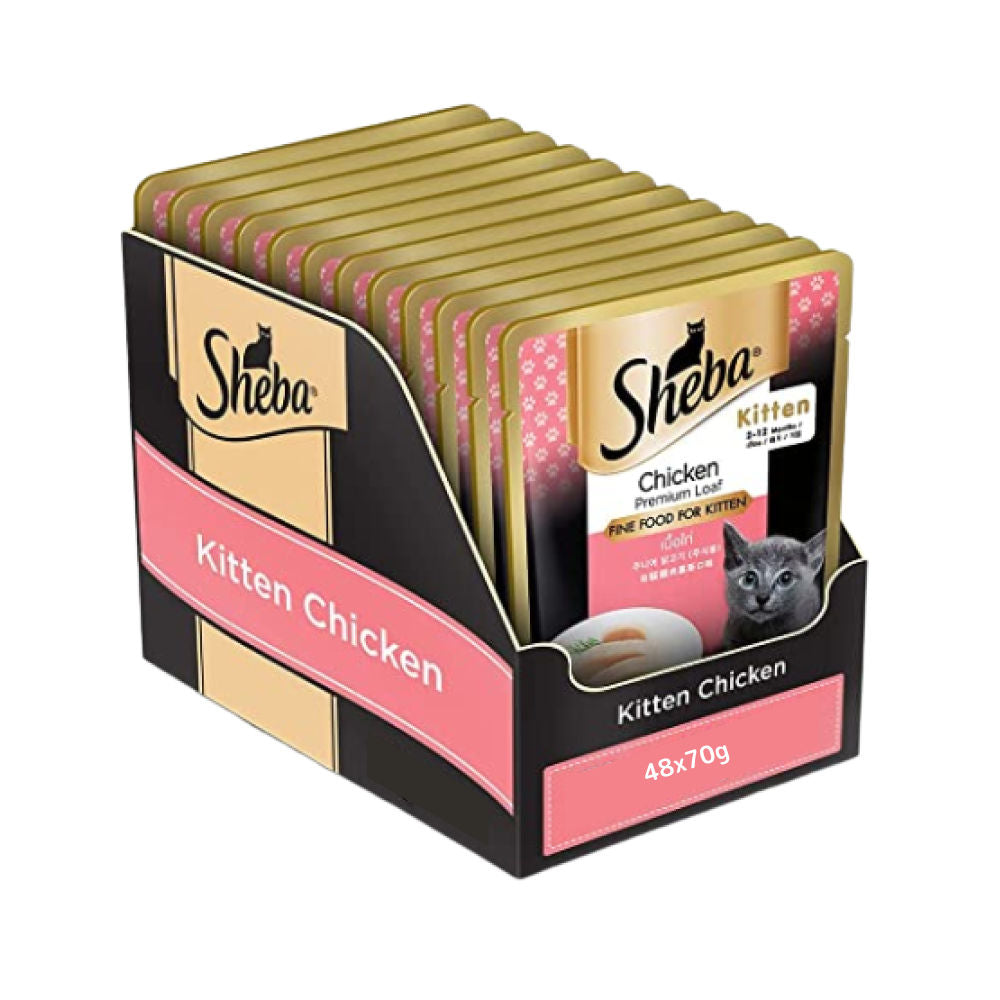 Sheba Chicken Loaf Rich Premium Kitten 2 12 Months Fine Cat Wet Food Bgb