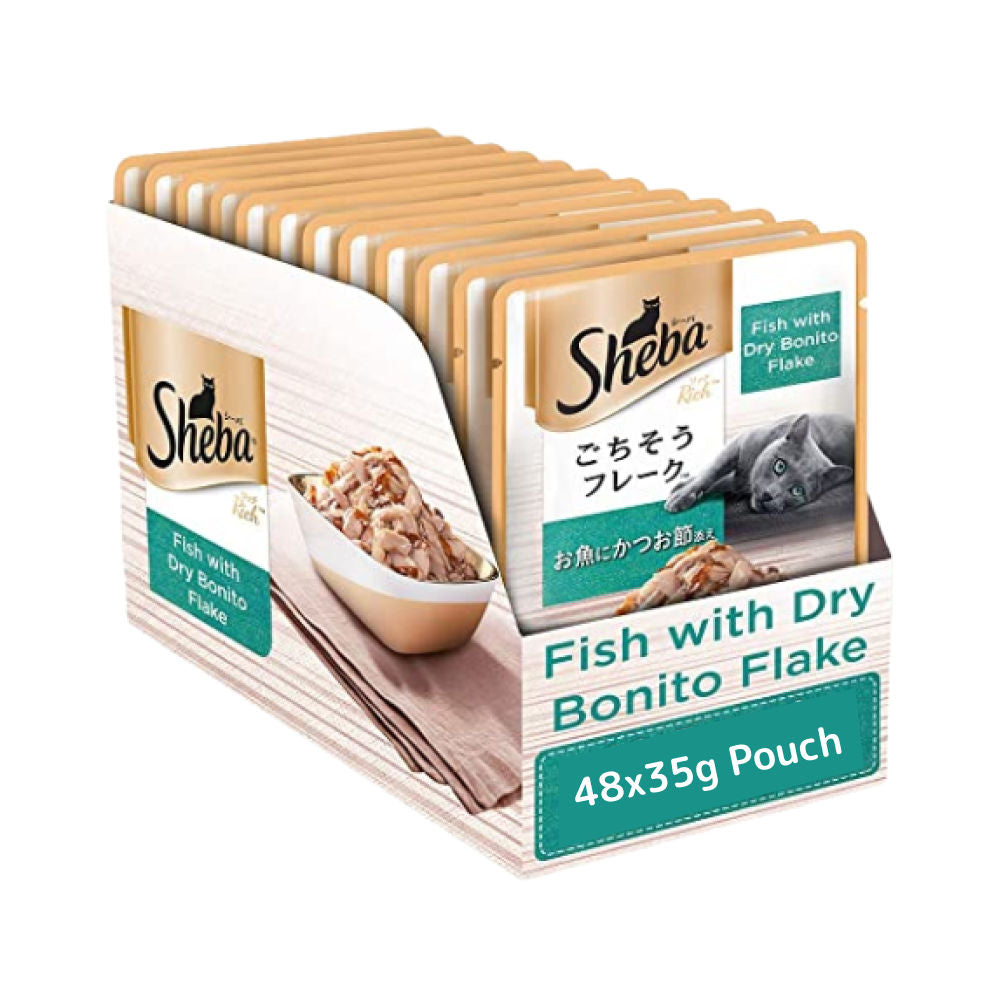 Sheba Fish With Dry Bonito Flake Premium Cat Wet Food Bgb