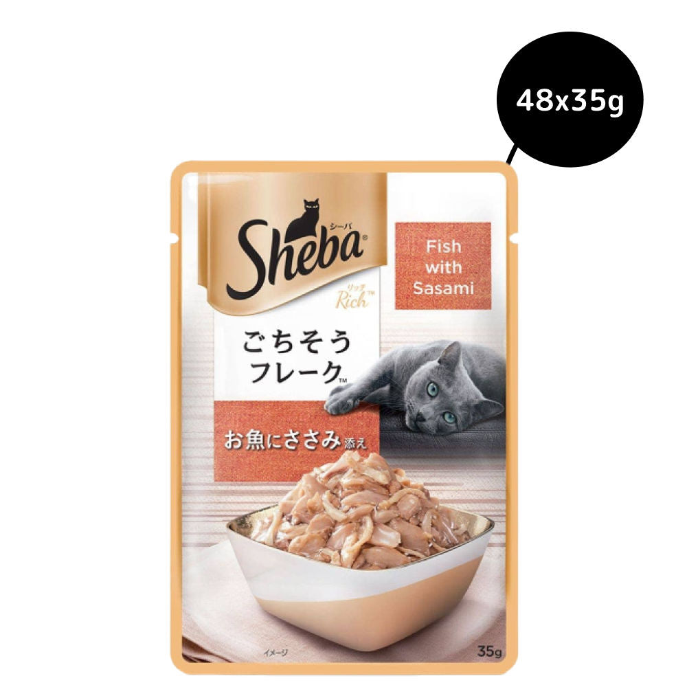 Sheba Fish With Sasami Premium Cat Wet Food Bgb