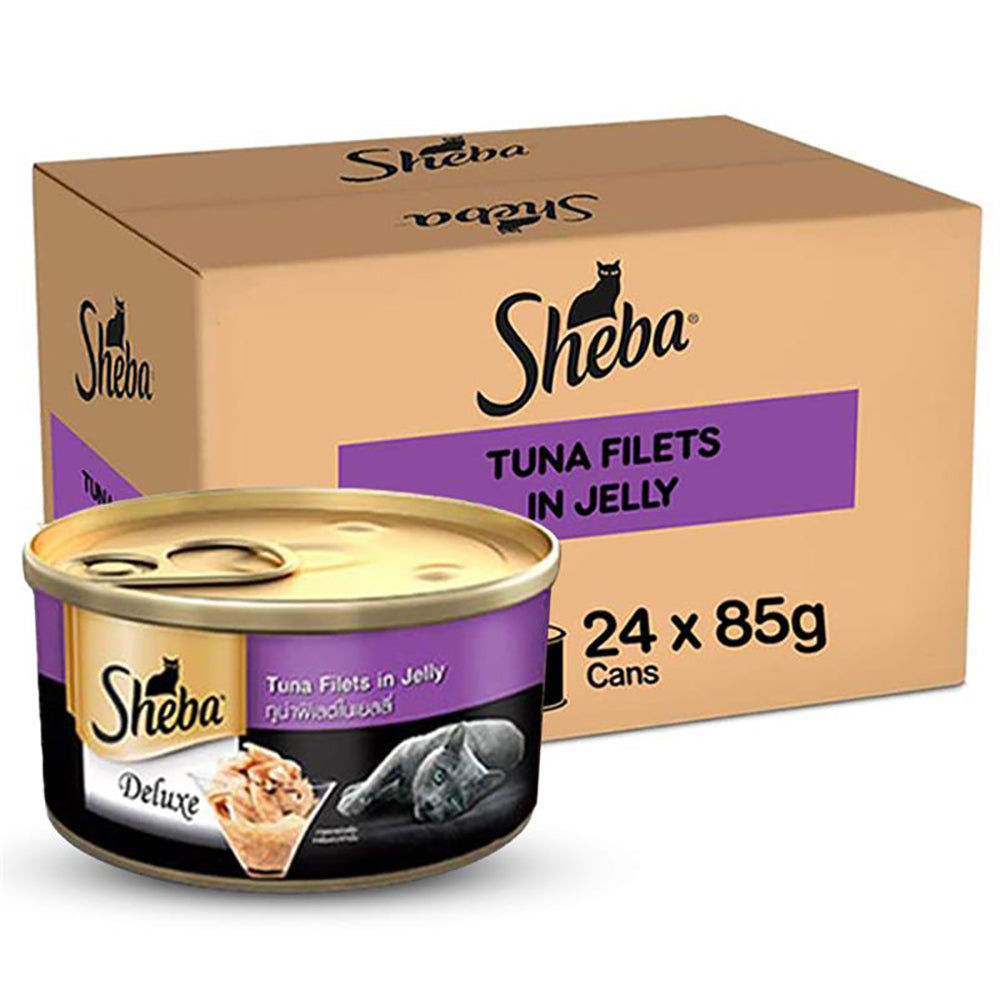 Sheba Pure Tuna Filets In Jelly Premium Cat Wet Food And Chicken Flavour Irresistible All Life Stage Cat Dry Food Bgb