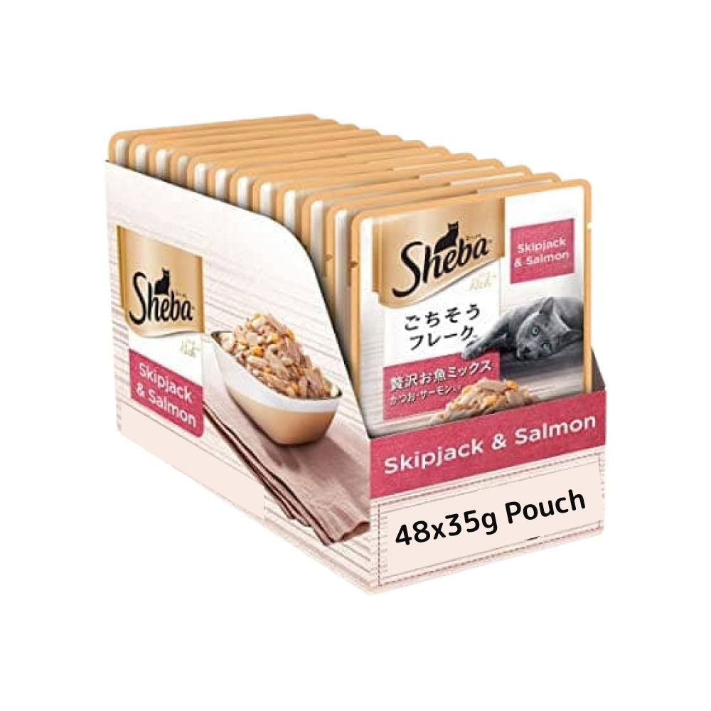 Sheba Skipjack Salmon Fish Mix Cat Wet Food