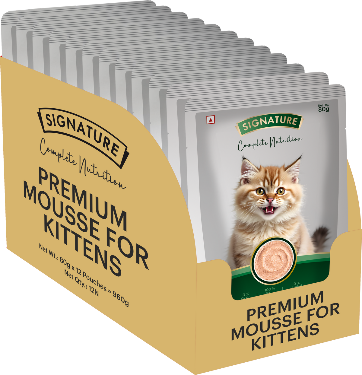 Signature Grain Zero Tuna Mousse Kitten Cat Wet Food