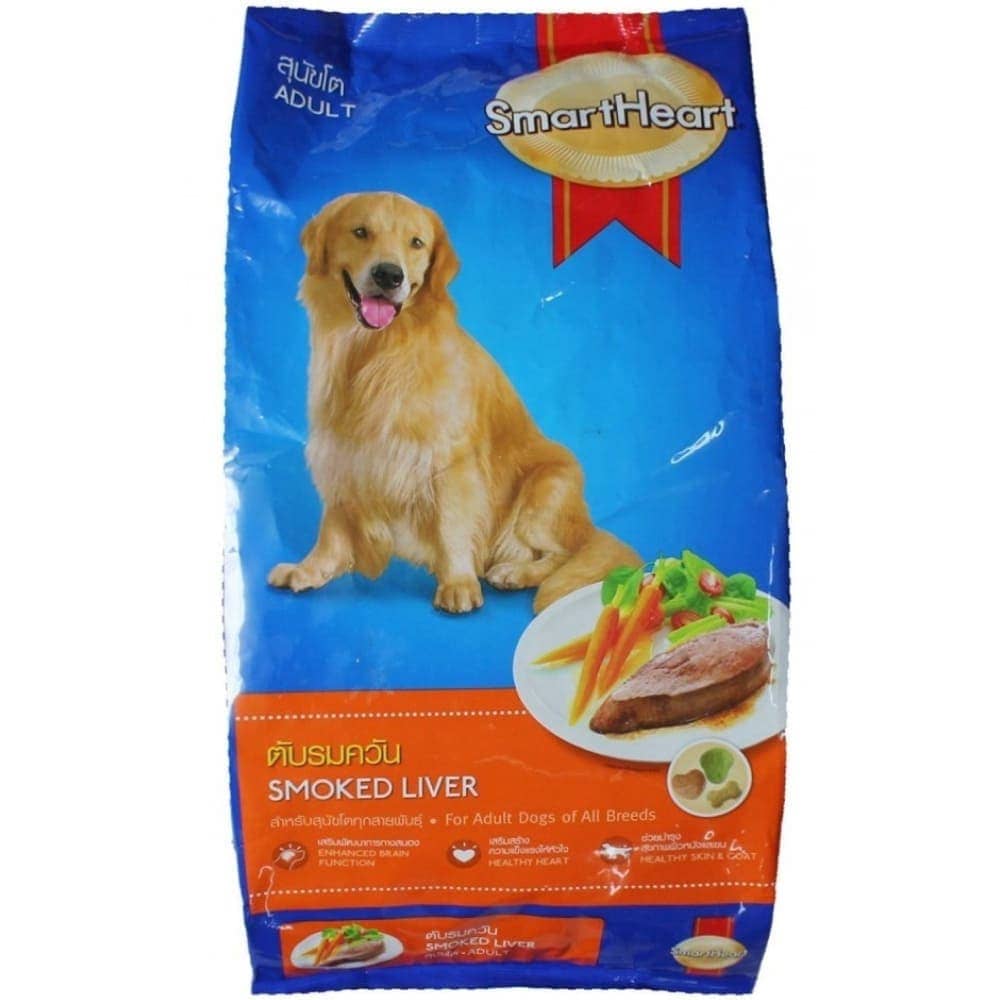 Smartheart Smoked Liver Adult Dry Dog Food