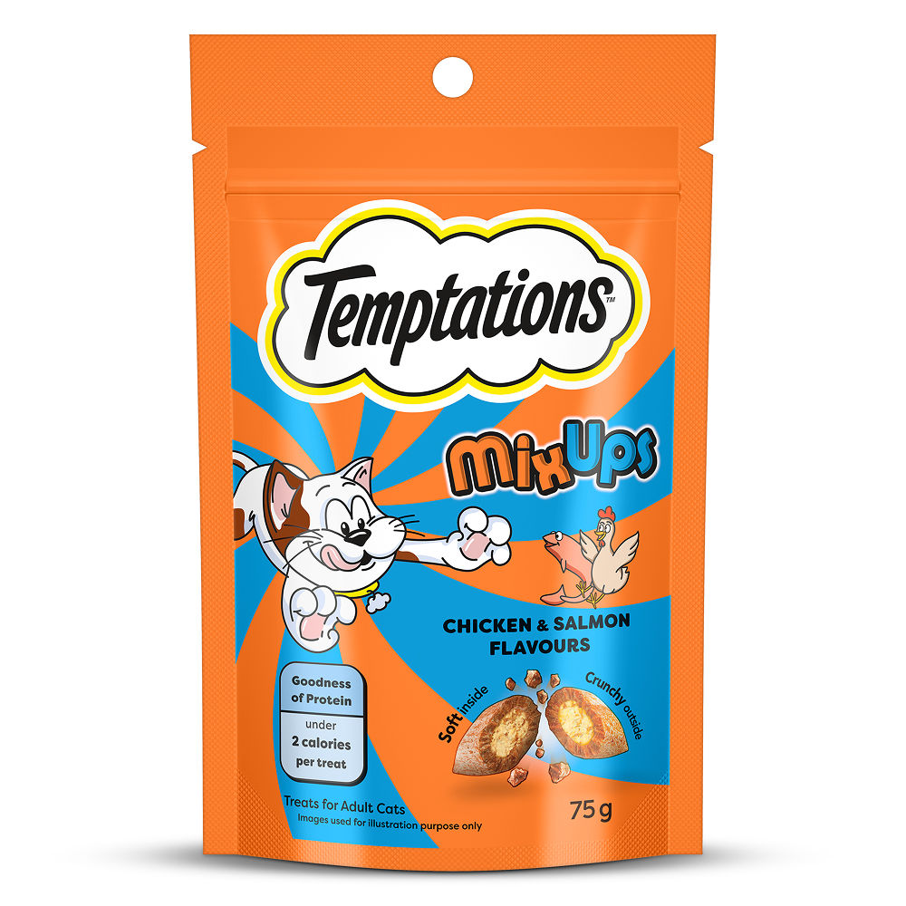 Temptations Mixups Chicken Salmon Flavour Cat Treats