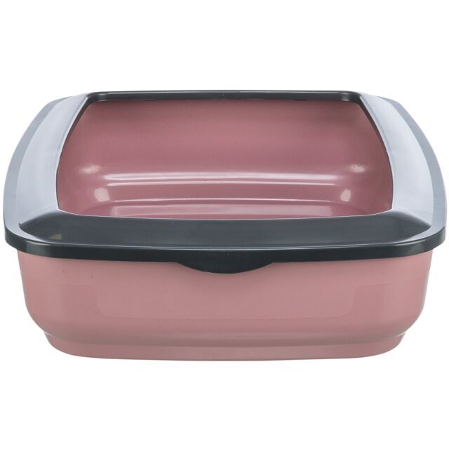 Trixie Brisko Litter Tray With Rim For Cats Pink