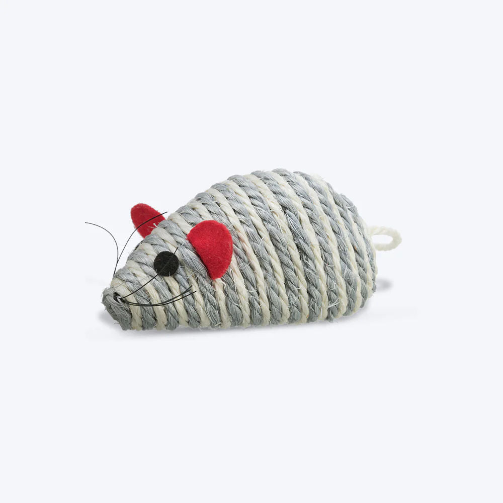 Trixie Mouse Shaped Sisal Toy For Cats Grey