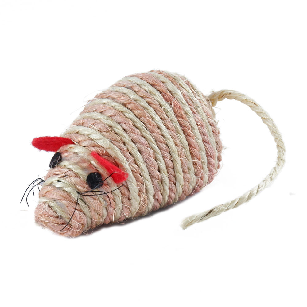 Trixie Mouse Shaped Sisal Toy for Cats — detail shot