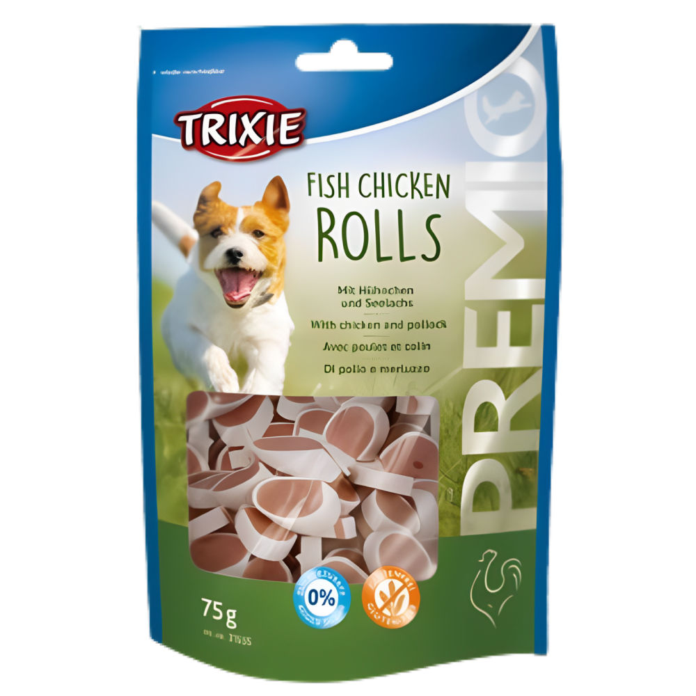 Trixie Premio Fish And Chicken Rolls Dog Treats