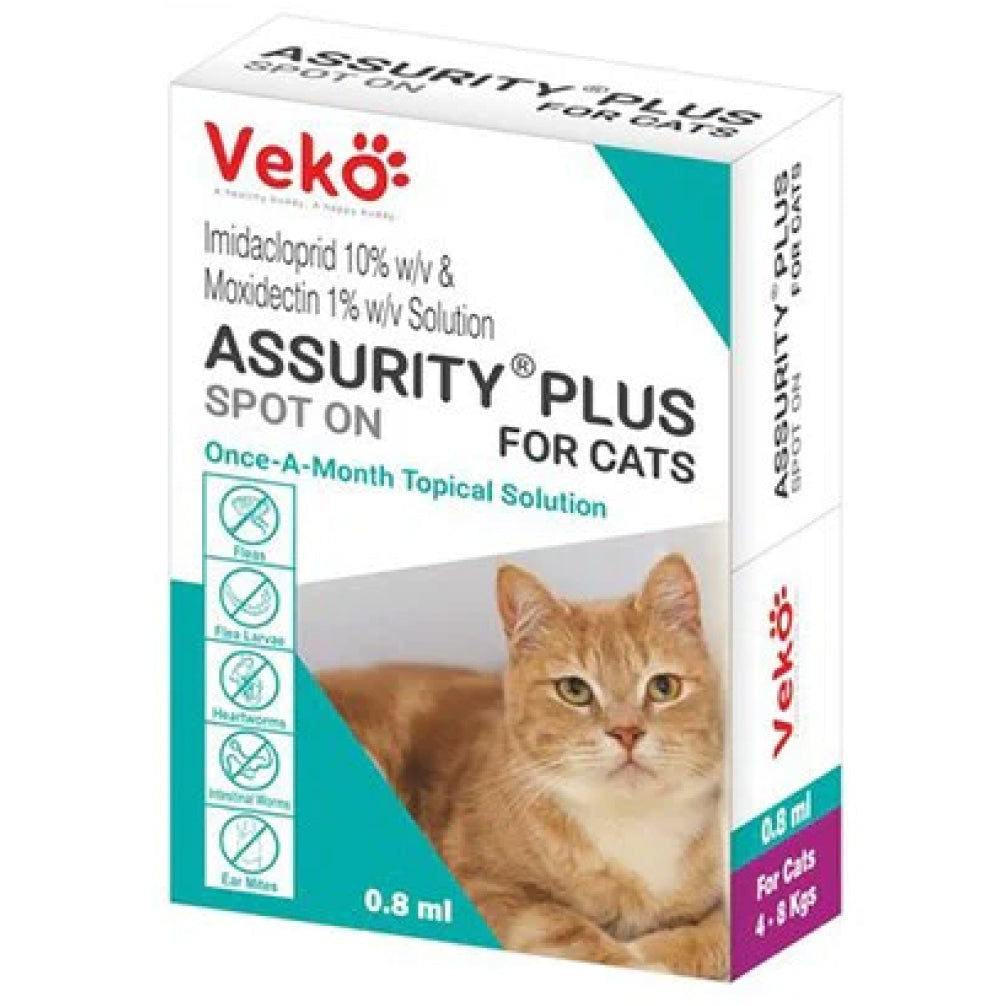 Veko Assurity Plus Tick & Flea Spot On for Cats — detail shot