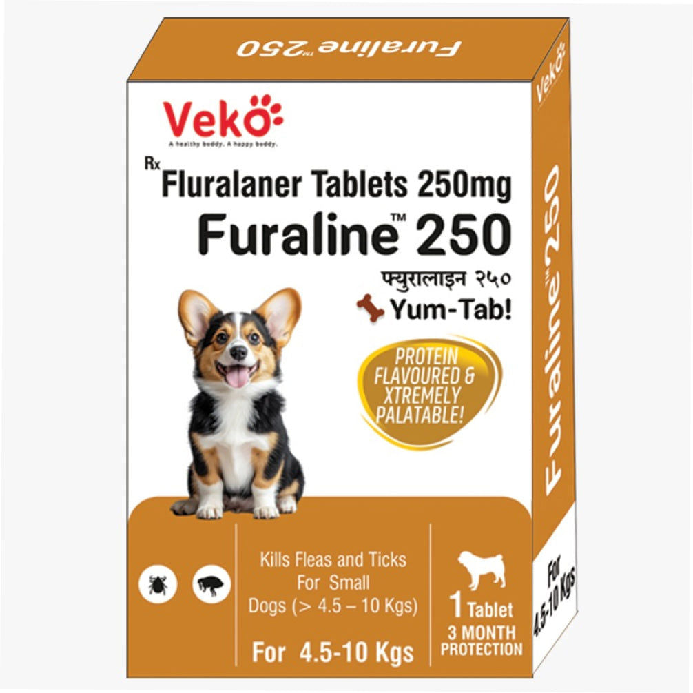 Veko Furaline Fluralaner 250Mg Chewable Tablets For Dogs Puppies Copy
