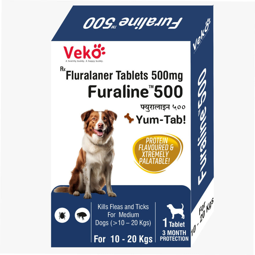 Veko Furaline Fluralaner 500Mg Chewable Tablets For Dogs Puppies Copy