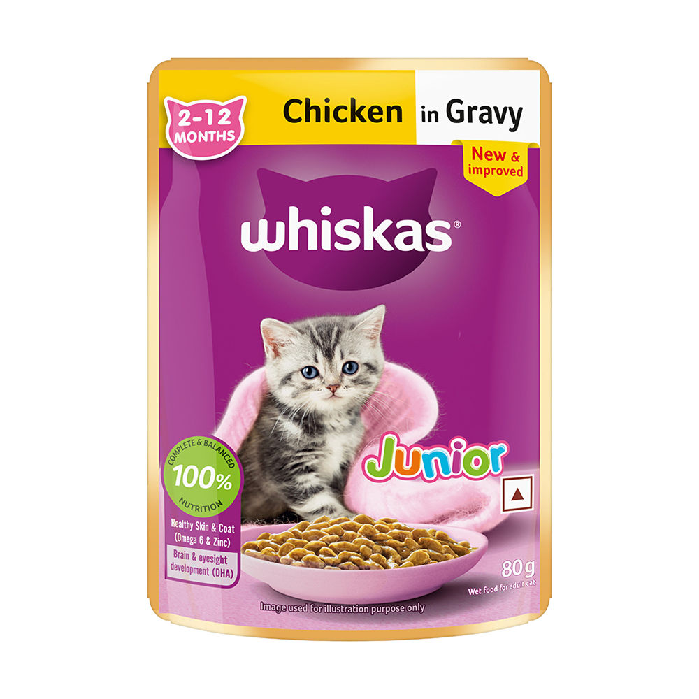Whiskas Chicken In Gravy Meal Wet Kitten Food