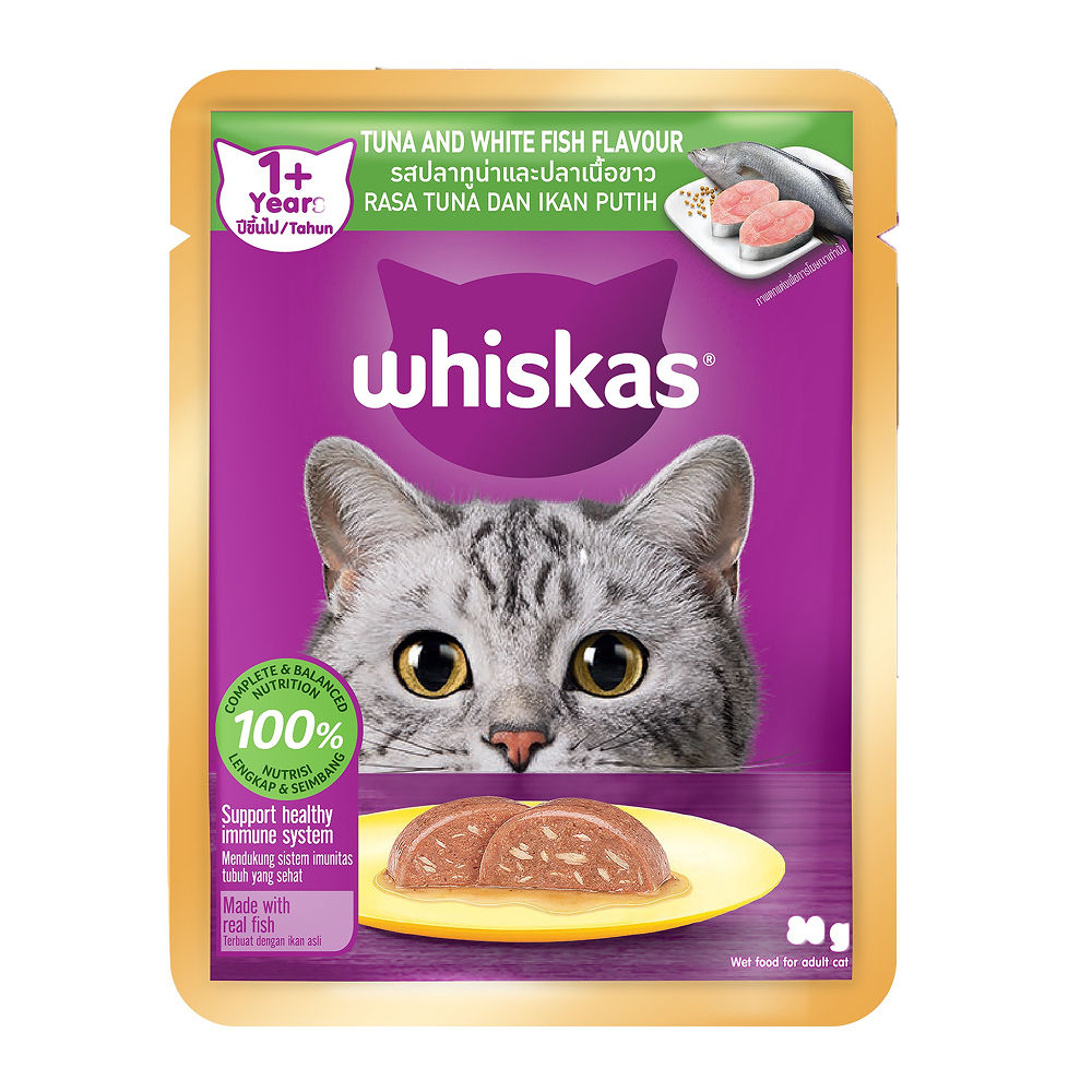 Whiskas Tuna White Fish Adult Cat Wet Food
