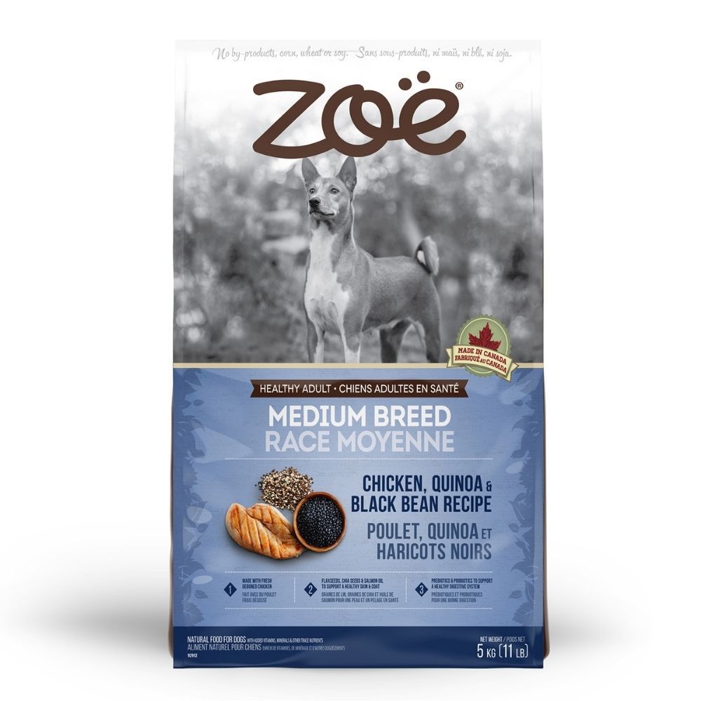 Zoe Chicken Quinoa And Black Bean Medium Breed Adult Dog Dry Food