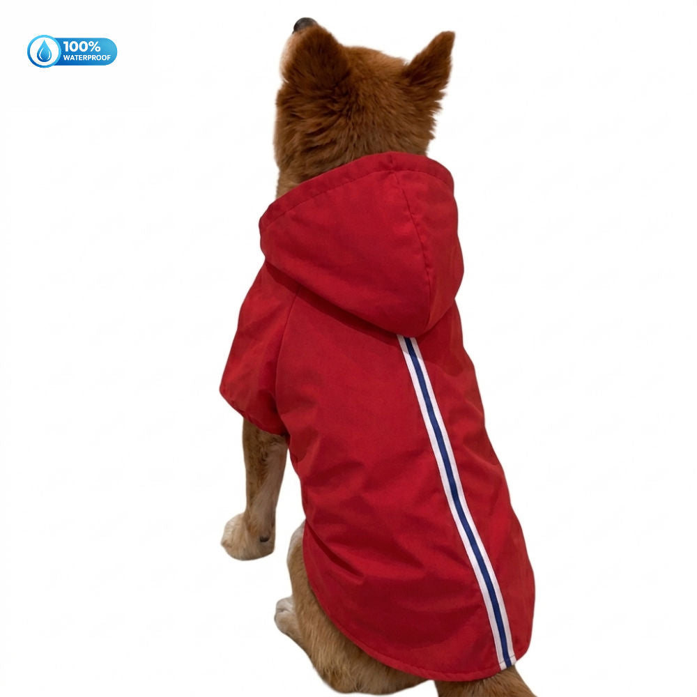 15 Furries Urban Waterproof Raincoat For Dogs Red