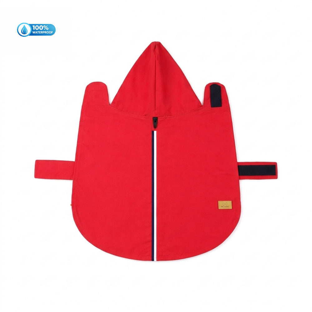 15 Furries Urban Waterproof Raincoat For Dogs Red - Image 3