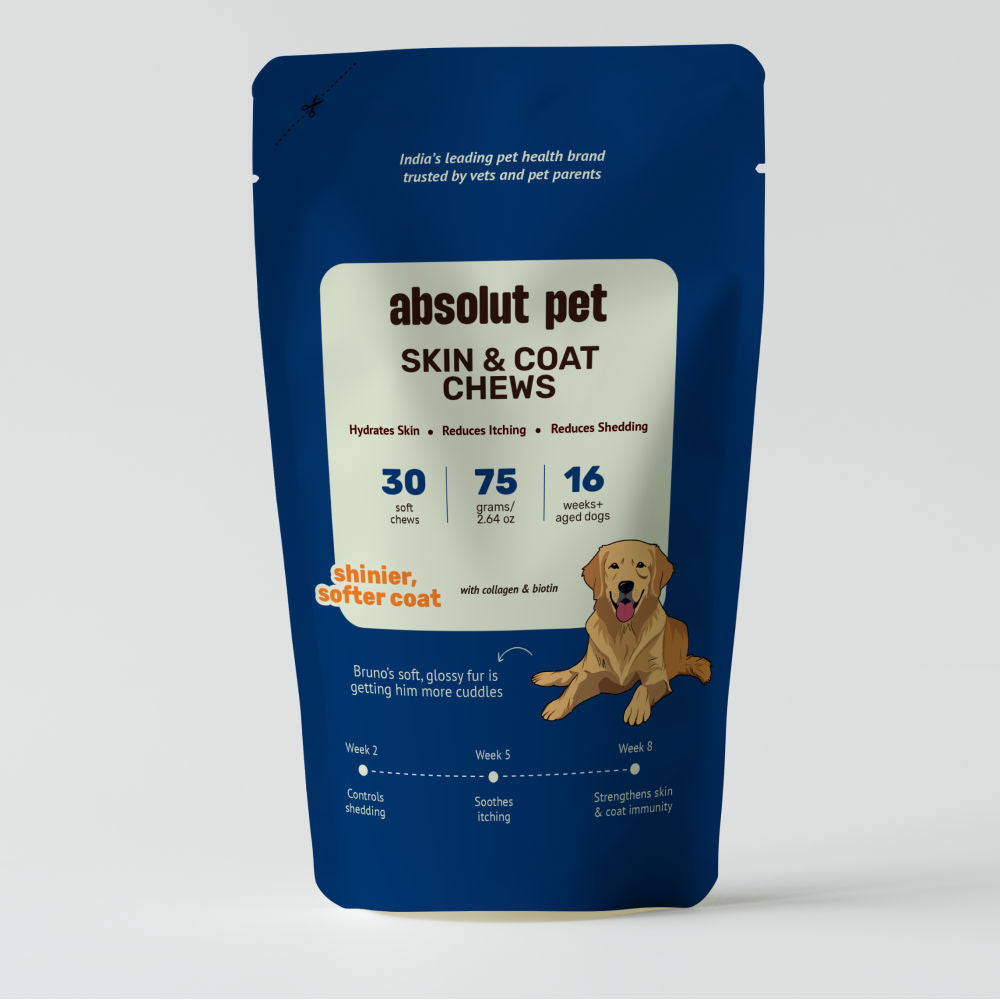 Absolut Pet Skin Coat With Collagen And Biotin Dog Supplement