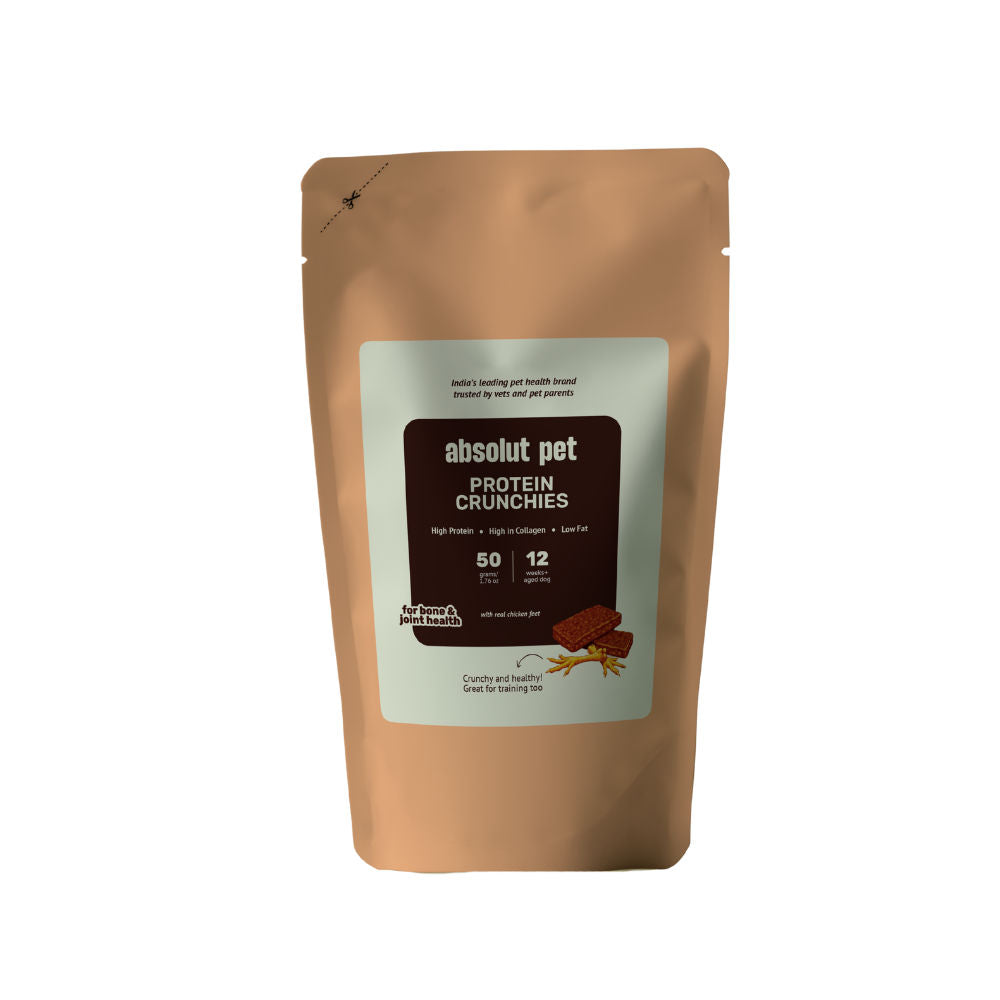 absolut-pet-protein-bars-with-dehydrated-chicken-feet-dog-treats 50g