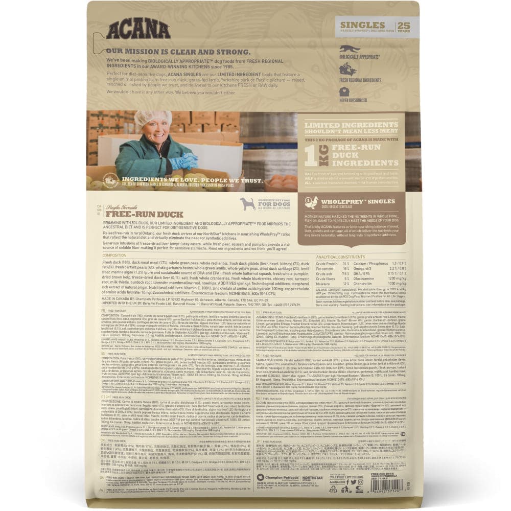 Acana Free Run Duck Dog Dry Food All Breeds - Image 3