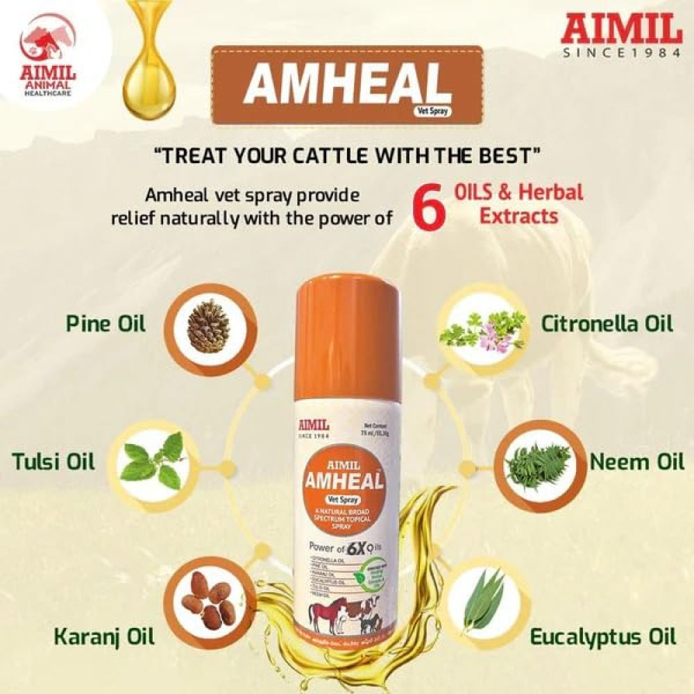 Aimil Amheal Vet Spray For Dogs - Image 2
