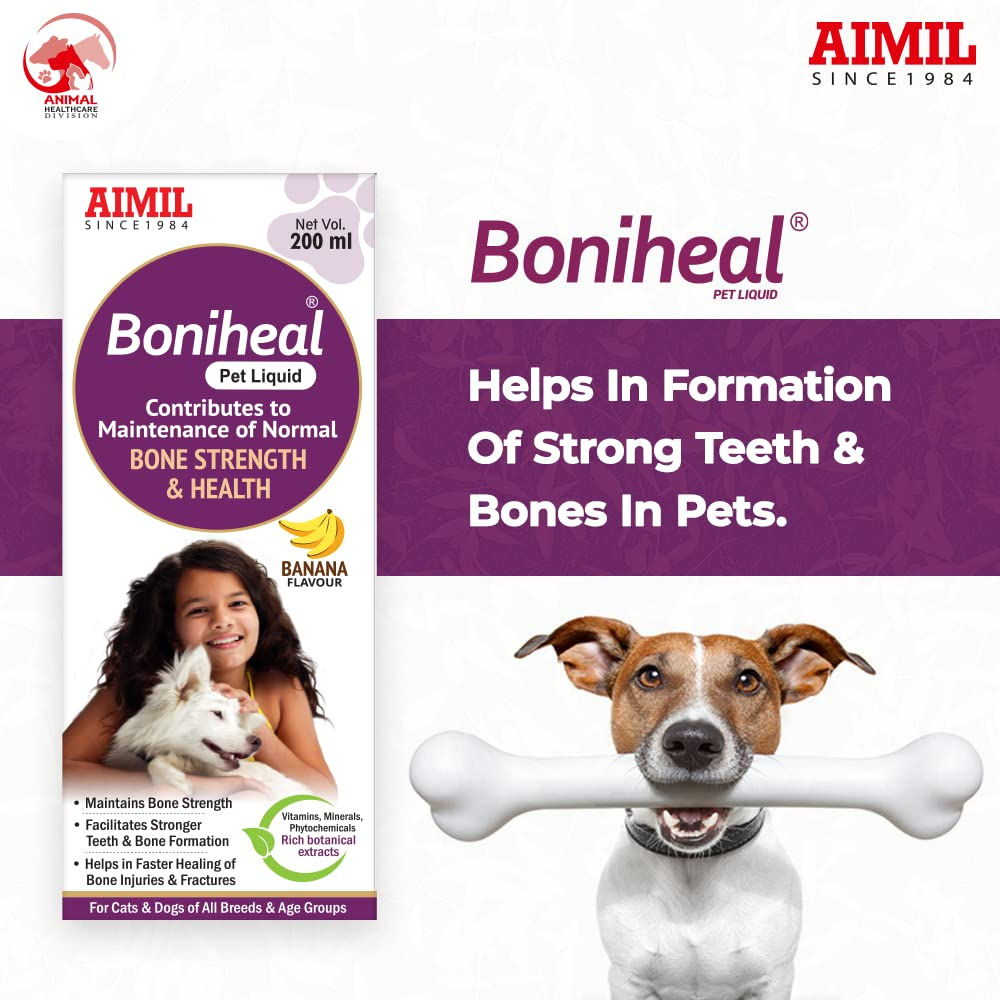 Aimil Boniheal Calcium Liquid Supplement For Dogs And Cats - Image 2