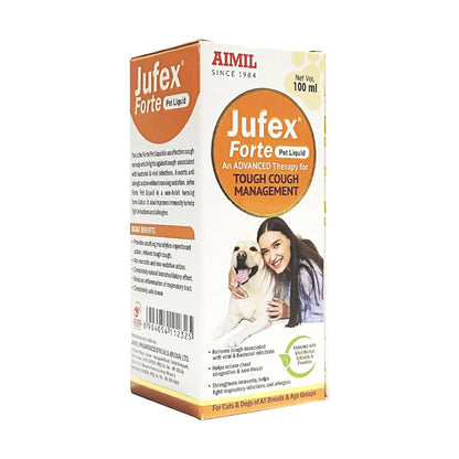 Aimil Jufex Forte Liquid Supplement for Dogs and Cats — side view