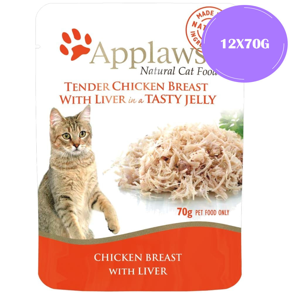 applaws-chicken-breast-with-liver-in-tasty-jelly-cat-pouches-wet-food 12x70g