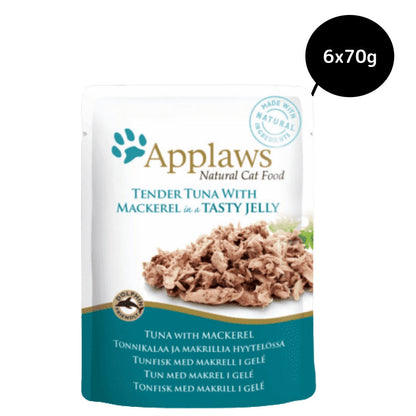 applaws-tender-tuna-with-mackerel-in-tasty-jelly-cat-pouches-wet-food 6x70g