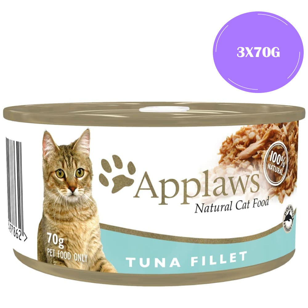 applaws-tuna-fillet-tinned-cat-wet-food-70g 3x70g