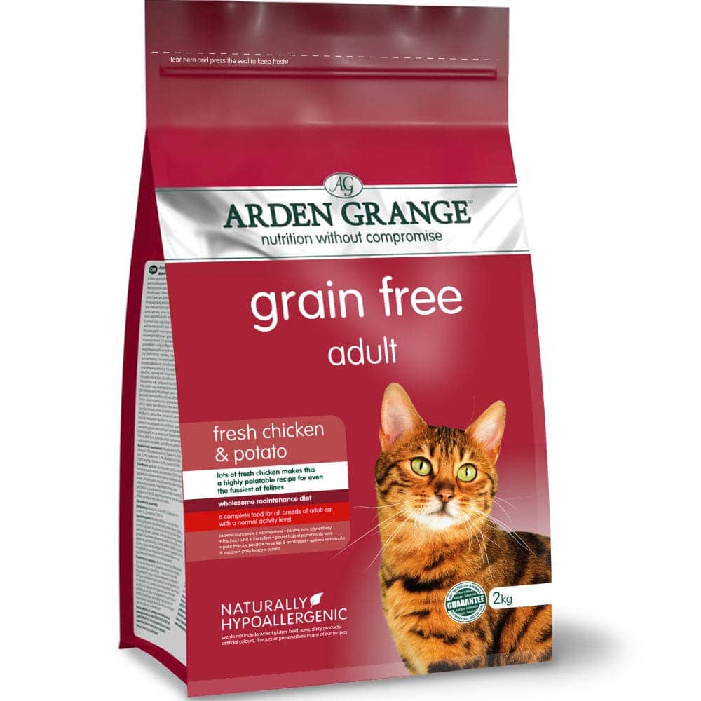 Arden Grange Grain Free Adult Cat Dry Food Fresh Chicken Potato - Image 2