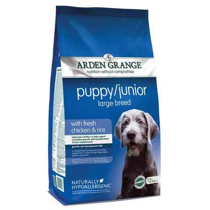 Arden Grange Puppy Junior Large Breed Dog Dry Food Fresh Chicken