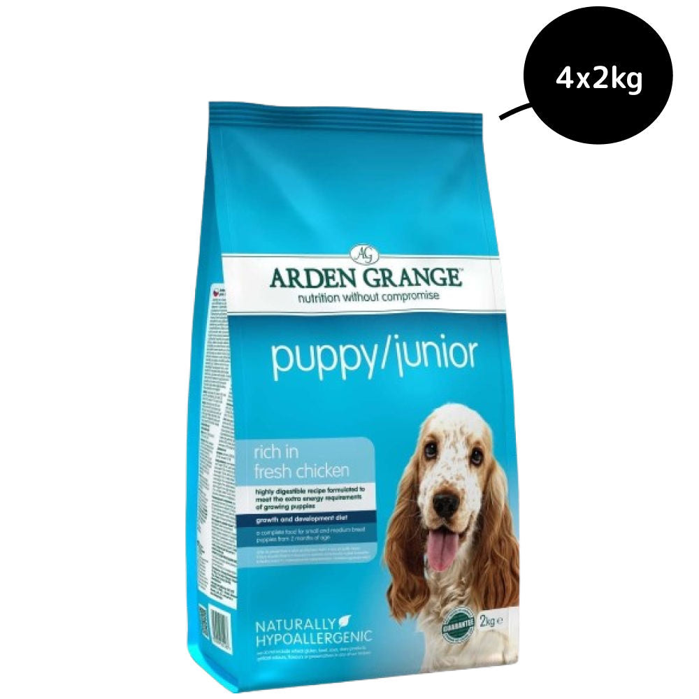 arden-grange-puppy-junior-dog-dry-food-fresh-chicken 8kg (4x2kg)
