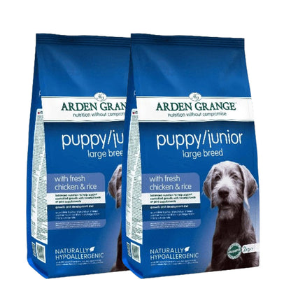arden-grange-puppy-junior-large-breed-dog-dry-food-fresh-chicken 4kg (2x2kg)